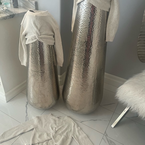 Oshkosh new, no tags unworn little girls, cream, gold fancy sweaters dressy cute - Picture 9 of 17